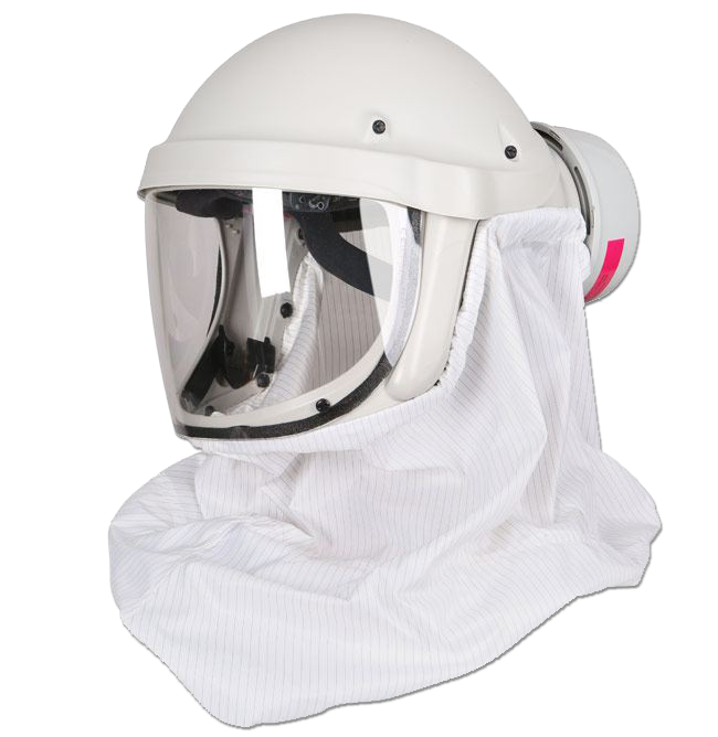 pureflo papr respirator esm helmet paprs pf50 safety lab gentex air protection self purifying head powered respiratory cleanroom respirators contained